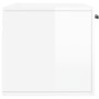 Glossy white engineered wood wall cabinet 80x36.5x35 cm by vidaXL, Lockers and storage cabinets - Ref: Foro24-830086, Price: ...