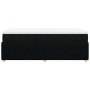 Cama box spring con colchón tela negro 80x200 cm