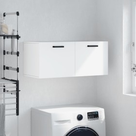 Engineered wood white wall cabinet 80x36.5x35 cm by vidaXL, Lockers and storage cabinets - Ref: Foro24-830076, Price: 48,58 €...