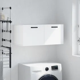 Engineered wood white wall cabinet 80x36.5x35 cm by vidaXL, Lockers and storage cabinets - Ref: Foro24-830076, Price: 48,58 €...