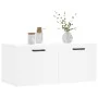 Wandschrank Holzwerkstoff weiß 80x36,5x35 cm von vidaXL, Schließfächer und Lagerschränke - Ref: Foro24-830076, Preis: 48,58 €...