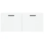 Armario de pared madera de ingeniería blanco 80x36,5x35 cm de vidaXL, Taquillas y armarios de almacenamiento - Ref: Foro24-83...