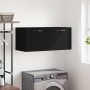 Wandschrank Holzwerkstoff schwarz 80x36,5x35 cm von vidaXL, Schließfächer und Lagerschränke - Ref: Foro24-830069, Preis: 48,4...