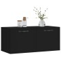 Wandschrank Holzwerkstoff schwarz 80x36,5x35 cm von vidaXL, Schließfächer und Lagerschränke - Ref: Foro24-830069, Preis: 48,4...