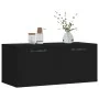 Wandschrank Holzwerkstoff schwarz 80x36,5x35 cm von vidaXL, Schließfächer und Lagerschränke - Ref: Foro24-830069, Preis: 48,6...