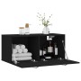 Wandschrank Holzwerkstoff schwarz 80x36,5x35 cm von vidaXL, Schließfächer und Lagerschränke - Ref: Foro24-830069, Preis: 48,4...