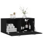 Wandschrank Holzwerkstoff schwarz 80x36,5x35 cm von vidaXL, Schließfächer und Lagerschränke - Ref: Foro24-830069, Preis: 48,6...