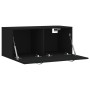 Wandschrank Holzwerkstoff schwarz 80x36,5x35 cm von vidaXL, Schließfächer und Lagerschränke - Ref: Foro24-830069, Preis: 48,4...