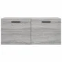 Sonoma grauer Wandschrank aus Holzwerkstoff, 80 x 36,5 x 35 cm von vidaXL, Schließfächer und Lagerschränke - Ref: Foro24-8300...
