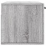 Sonoma grauer Wandschrank aus Holzwerkstoff, 80 x 36,5 x 35 cm von vidaXL, Schließfächer und Lagerschränke - Ref: Foro24-8300...
