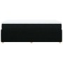 Cama box spring con colchón tela negro 90x190 cm