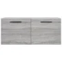 Armario de pared madera de ingeniería gris Sonoma 80x36,5x35 cm de vidaXL, Taquillas y armarios de almacenamiento - Ref: Foro...