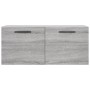 Sonoma grauer Wandschrank aus Holzwerkstoff 80x36,5x35 cm von vidaXL, Schließfächer und Lagerschränke - Ref: Foro24-830106, P...