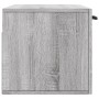 Sonoma grauer Wandschrank aus Holzwerkstoff 80x36,5x35 cm von vidaXL, Schließfächer und Lagerschränke - Ref: Foro24-830106, P...