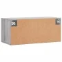 Armario de pared madera de ingeniería gris Sonoma 80x36,5x35 cm de vidaXL, Taquillas y armarios de almacenamiento - Ref: Foro...
