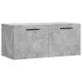 Wandschrank aus grauem Betonwerkstoff 80x36,5x35 cm von vidaXL, Schließfächer und Lagerschränke - Ref: Foro24-830104, Preis: ...