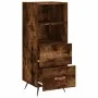Smoked oak engineered wood sideboard 34.5x34x90 cm by vidaXL, Sideboards - Ref: Foro24-828641, Price: 46,63 €, Discount: %