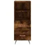Smoked oak engineered wood sideboard 34.5x34x90 cm by vidaXL, Sideboards - Ref: Foro24-828641, Price: 46,63 €, Discount: %