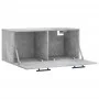 Wandschrank aus grauem Betonwerkstoff 80x36,5x35 cm von vidaXL, Schließfächer und Lagerschränke - Ref: Foro24-830104, Preis: ...