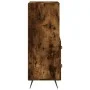 Smoked oak engineered wood sideboard 34.5x34x90 cm by vidaXL, Sideboards - Ref: Foro24-828641, Price: 46,63 €, Discount: %