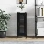 Schwarzes Sperrholz-Sideboard 34,5 x 34 x 90 cm von vidaXL, Sideboards - Ref: Foro24-828805, Preis: 64,35 €, Rabatt: %