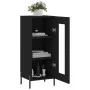 Aparador de madera contrachapada negro 34,5x34x90 cm de vidaXL, Aparadores - Ref: Foro24-828805, Precio: 64,35 €, Descuento: %