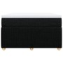 Cama box spring con colchón tela negro 120x190 cm