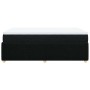 Cama box spring con colchón tela negro 120x190 cm