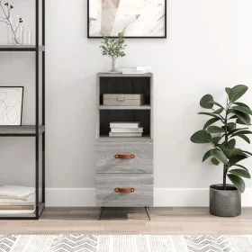 Sonoma gray engineered wood sideboard 34.5x34x90 cm by vidaXL, Sideboards - Ref: Foro24-828642, Price: 53,45 €, Discount: %