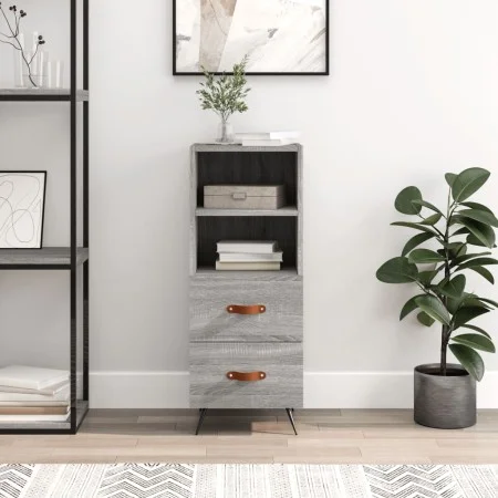 Aparador madera de ingeniería gris Sonoma 34,5x34x90 cm de vidaXL, Aparadores - Ref: Foro24-828642, Precio: 48,24 €, Descuent...