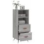 Aparador madera de ingeniería gris Sonoma 34,5x34x90 cm de vidaXL, Aparadores - Ref: Foro24-828642, Precio: 48,24 €, Descuent...