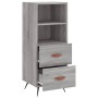 Sonoma graues Sideboard aus Holzwerkstoff, 34,5 x 34 x 90 cm von vidaXL, Sideboards - Ref: Foro24-828642, Preis: 54,12 €, Rab...