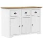 BODO sideboard made of solid white and brown pine wood 115.5x44x80 cm by vidaXL, Sideboards - Ref: Foro24-355066, Price: 253,...