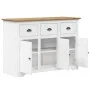 BODO sideboard made of solid white and brown pine wood 115.5x44x80 cm by vidaXL, Sideboards - Ref: Foro24-355066, Price: 253,...