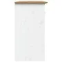 BODO sideboard made of solid white and brown pine wood 115.5x44x80 cm by vidaXL, Sideboards - Ref: Foro24-355066, Price: 253,...