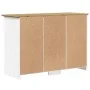 BODO sideboard made of solid white and brown pine wood 115.5x44x80 cm by vidaXL, Sideboards - Ref: Foro24-355066, Price: 253,...