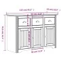 BODO Sideboard Massives Kiefernholz weiß und braun 115,5x44x80 cm von vidaXL, Sideboards - Ref: Foro24-355066, Preis: 253,12 ...