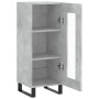 Aparador de madera contrachapada gris hormigón 34,5x34x90 cm de vidaXL, Aparadores - Ref: Foro24-828824, Precio: 63,51 €, Des...