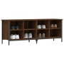 Oak brown engineered wood shoe rack 131x35x50 cm by vidaXL, Shoe racks and shoe organizers - Ref: Foro24-831852, Price: 50,58...