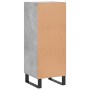 Aparador de madera contrachapada gris hormigón 34,5x34x90 cm de vidaXL, Aparadores - Ref: Foro24-828824, Precio: 63,51 €, Des...