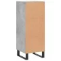 Concrete gray plywood sideboard 34.5x34x90 cm by vidaXL, Sideboards - Ref: Foro24-828824, Price: 62,71 €, Discount: %