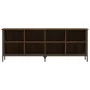 Oak brown engineered wood shoe rack 131x35x50 cm by vidaXL, Shoe racks and shoe organizers - Ref: Foro24-831852, Price: 50,58...
