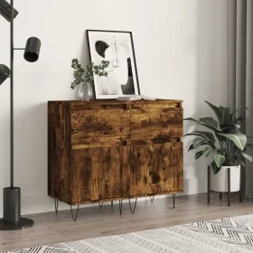 Sideboards 2 Stück, Holzwerkstoff, geräucherte Eiche, 40 x 35 x 70 cm von vidaXL, Sideboards - Ref: Foro24-831159, Preis: 62,...