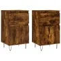Sideboards 2 Stück, Holzwerkstoff, geräucherte Eiche, 40 x 35 x 70 cm von vidaXL, Sideboards - Ref: Foro24-831159, Preis: 62,...