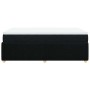 Cama box spring con colchón tela negro 120x200 cm