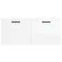 Glossy white engineered wood wall cabinet 80x36.5x35 cm by vidaXL, Lockers and storage cabinets - Ref: Foro24-830078, Price: ...
