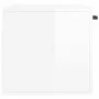 Glossy white engineered wood wall cabinet 80x36.5x35 cm by vidaXL, Lockers and storage cabinets - Ref: Foro24-830078, Price: ...