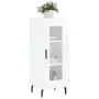 Hochglanzweißes Sperrholz-Sideboard 34,5 x 34 x 90 cm von vidaXL, Sideboards - Ref: Foro24-828814, Preis: 66,20 €, Rabatt: %