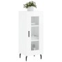 Hochglanzweißes Sperrholz-Sideboard 34,5 x 34 x 90 cm von vidaXL, Sideboards - Ref: Foro24-828814, Preis: 67,03 €, Rabatt: %