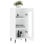 Hochglanzweißes Sperrholz-Sideboard 34,5 x 34 x 90 cm von vidaXL, Sideboards - Ref: Foro24-828814, Preis: 66,20 €, Rabatt: %